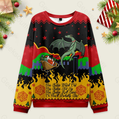 Christmas D20 Lover Ugly Sweater Men’s Style-S