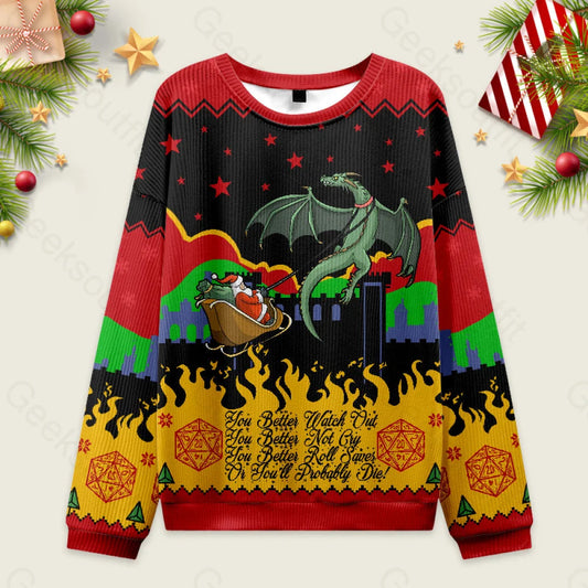 Christmas D20 Lover Ugly Sweater Men’s Style-S