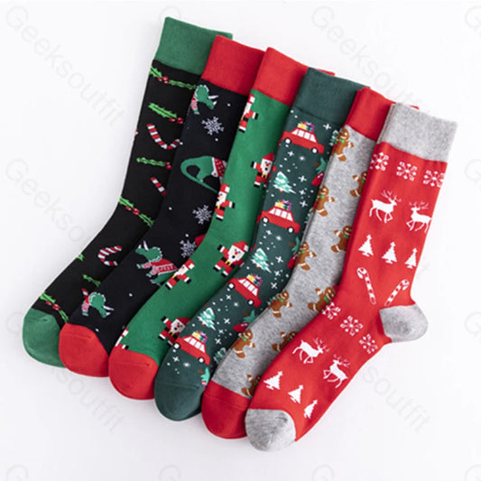 Christmas Element Casual Men’s Socks