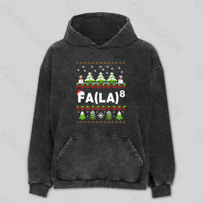 Christmas Fa (La)8 Washed Hoodie M