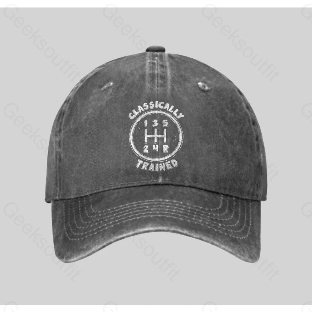 Classically Trained Washed Vintage Baseball Cap Grey