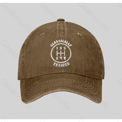 Classically Trained Washed Vintage Baseball Cap Natural