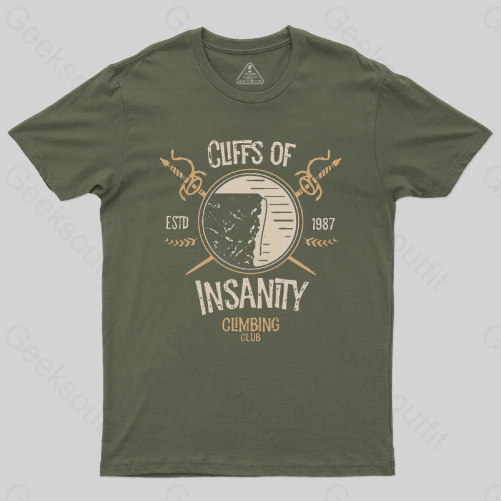 Cliffs Of Insanity T-Shirt Army Green / S