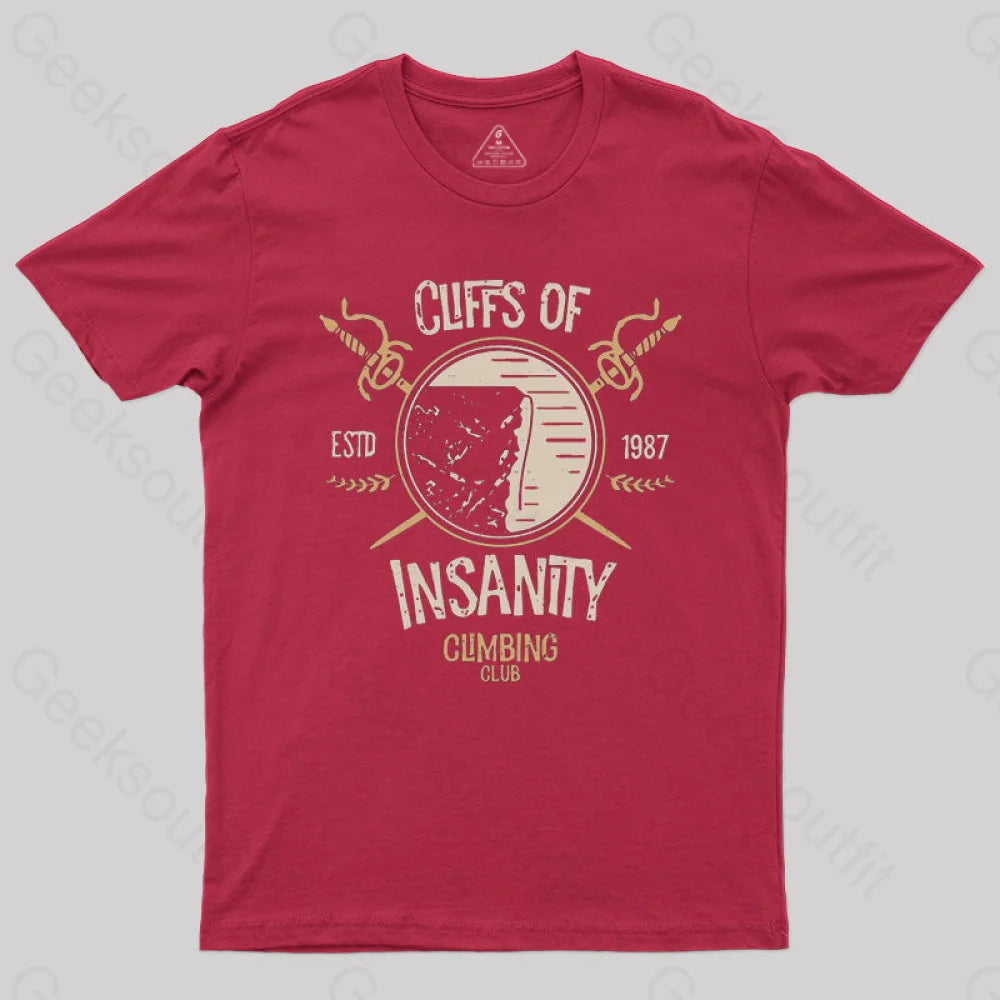 Cliffs Of Insanity T-Shirt Red / S