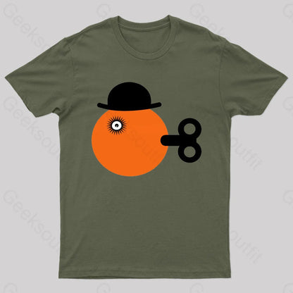 Clockwise Orange Geek T-Shirt Army Green / S