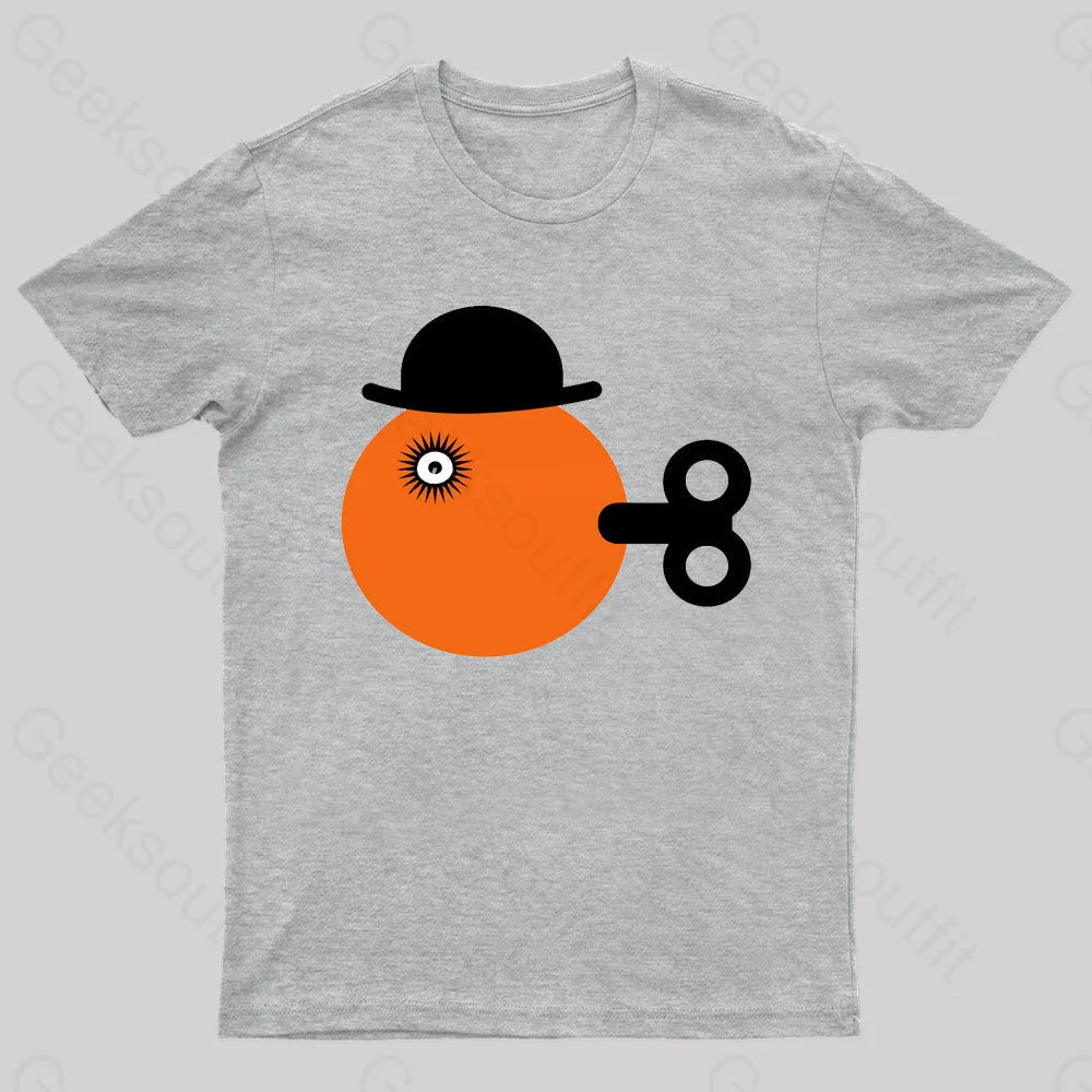 Clockwise Orange Geek T-Shirt Grey / S