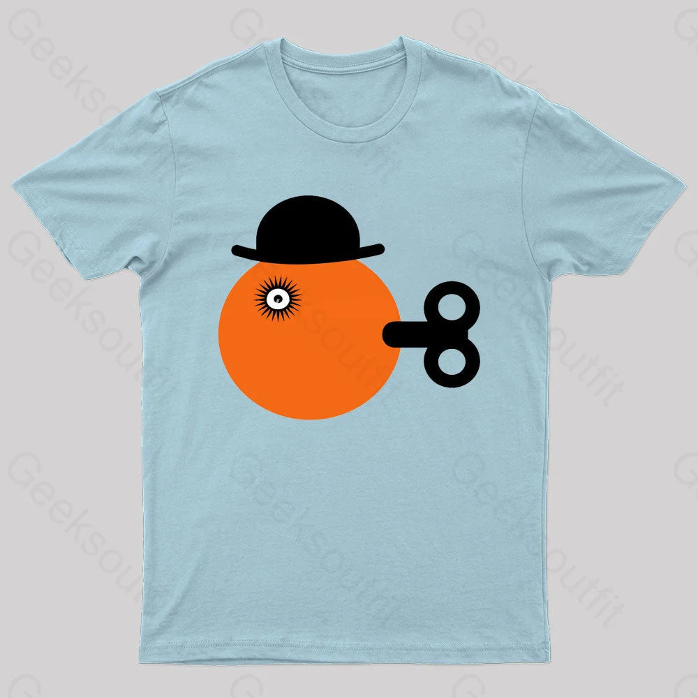 Clockwise Orange Geek T-Shirt Light Blue / S