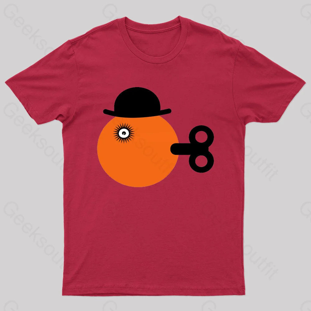 Clockwise Orange Geek T-Shirt Red / S