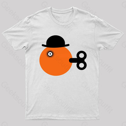 Clockwise Orange Geek T-Shirt White / S