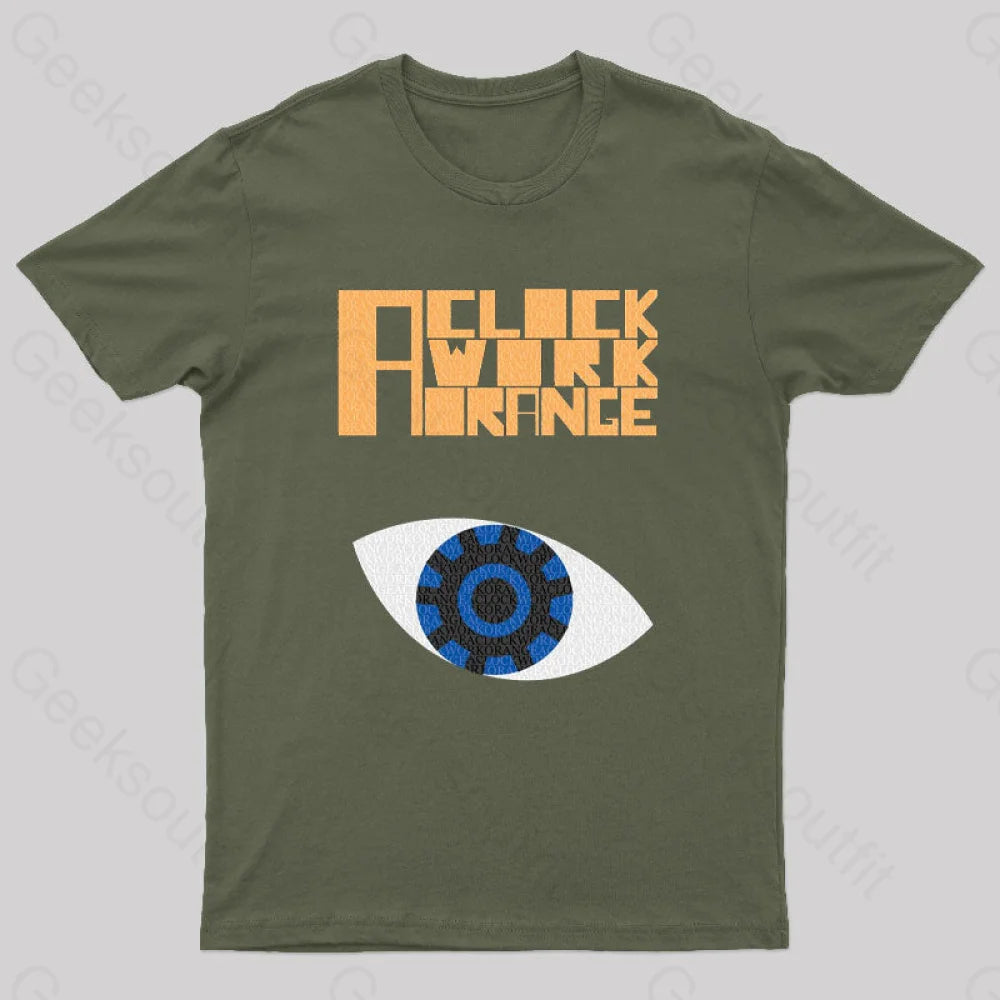 Clockwork Orange 70S Geeks T-Shirt Army Green / S