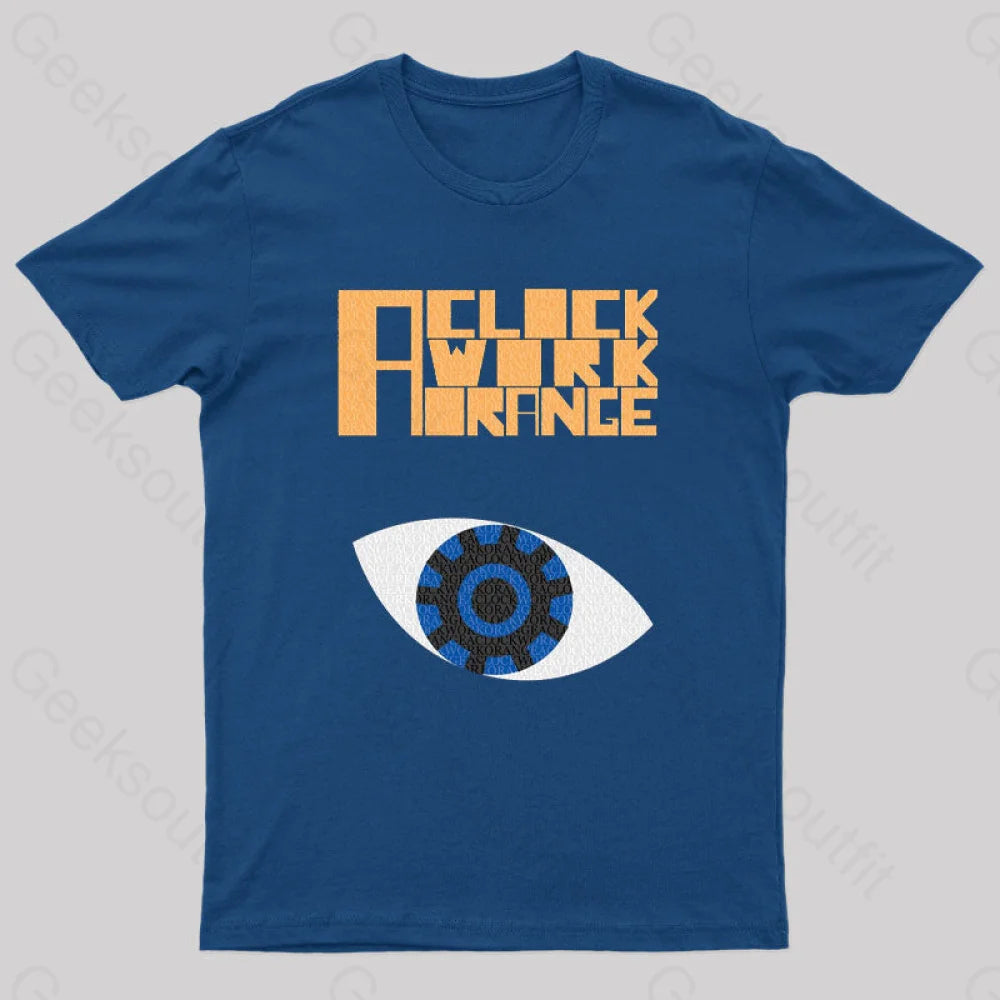 Clockwork Orange 70S Geeks T-Shirt Navy / S