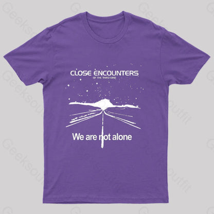 Close Encounters Of The Third Kind Road T-Shirt Purple / S