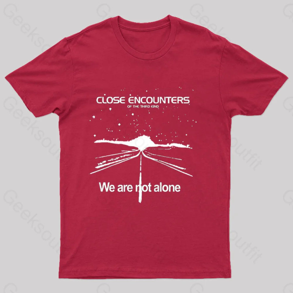 Close Encounters Of The Third Kind Road T-Shirt Red / S