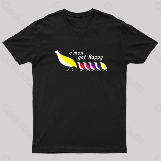 C’mon Get Happy Geek T-Shirt Black / S