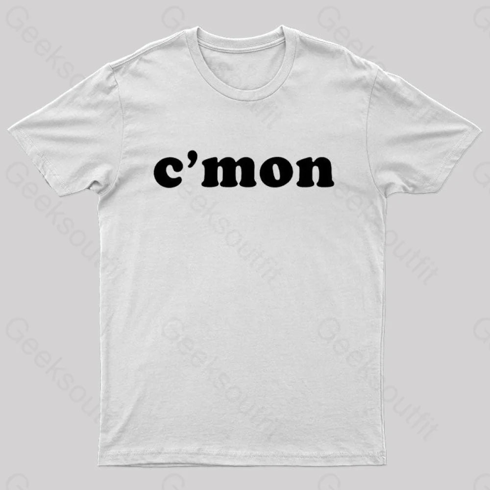 C’mon Nerd T-Shirt White / S