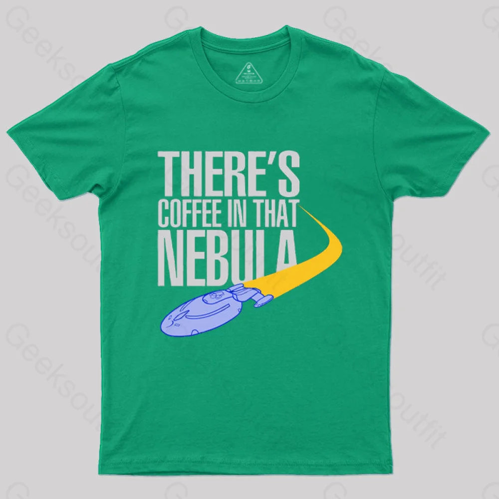 Coffee In That Nebula T-Shirt Green / S