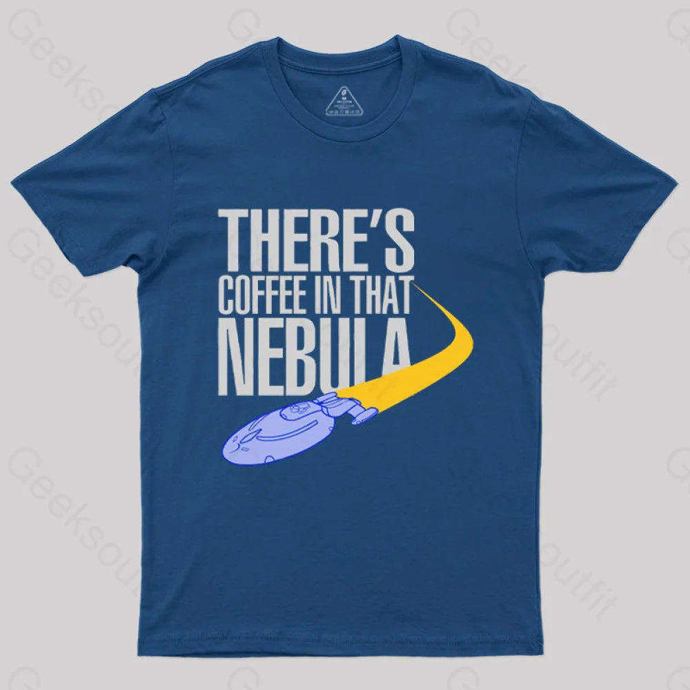 Coffee In That Nebula T-Shirt Navy / S