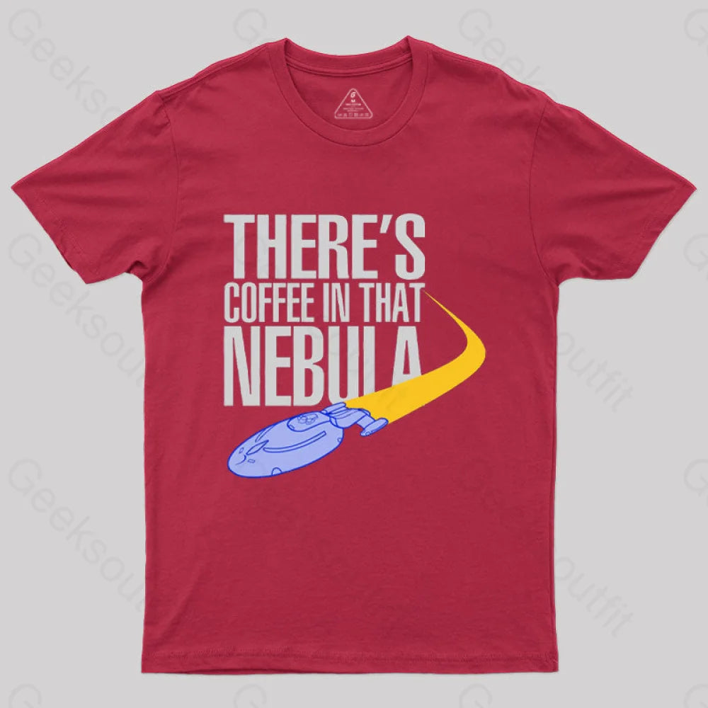 Coffee In That Nebula T-Shirt Red / S