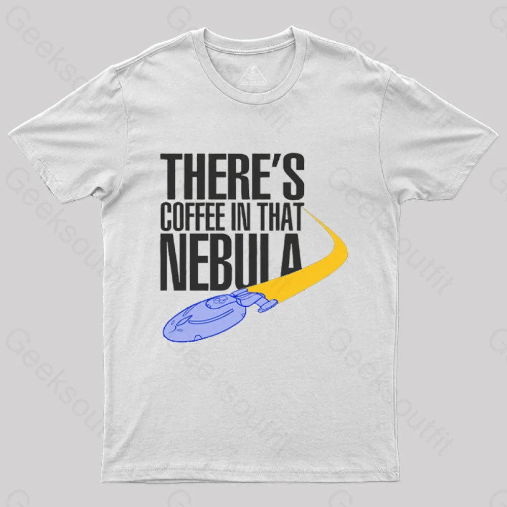 Coffee In That Nebula T-Shirt White / S