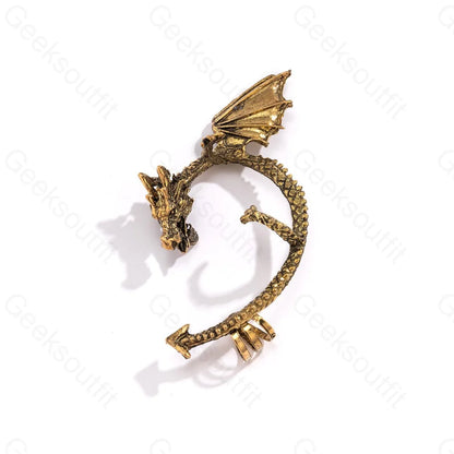 Coiling Dragon Ear Cuffs - Geeksoutfit