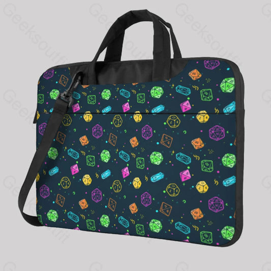 Colorful Dnd Dice Rpg Laptop Bag 13In