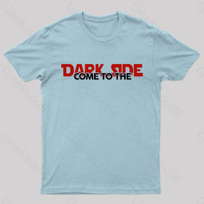 Come To The Dark Side Nerd T-Shirt Light Blue / S