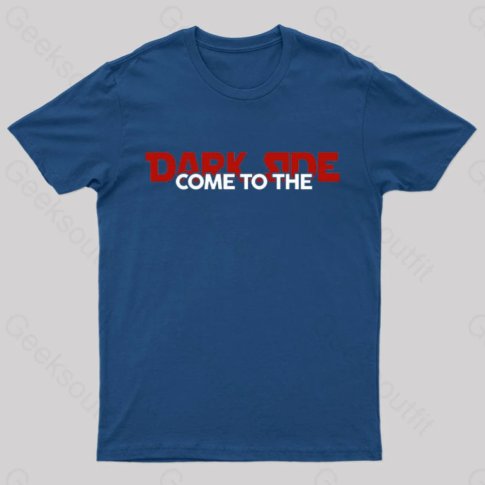 Come To The Dark Side Nerd T-Shirt Navy / S