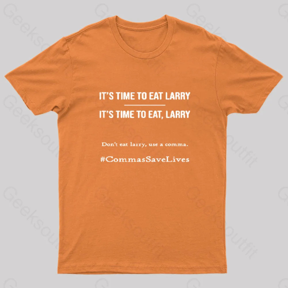 Commas Save Lives T-Shirt Orange / S