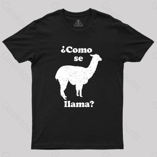 Como Se Llama T-Shirt Black / S