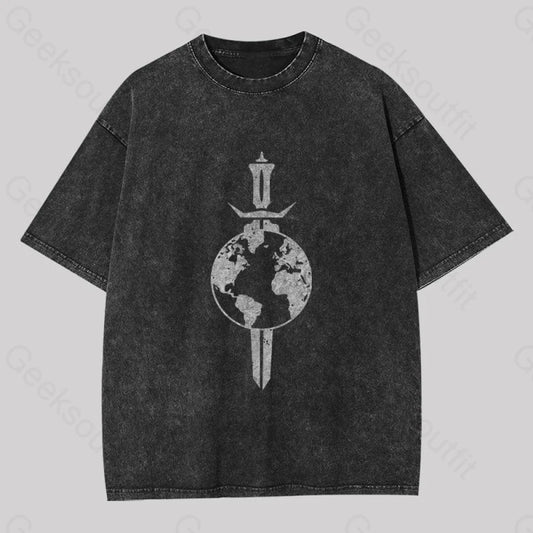 Cosmic Voyage Terran Empire Washed T-Shirt Black / S