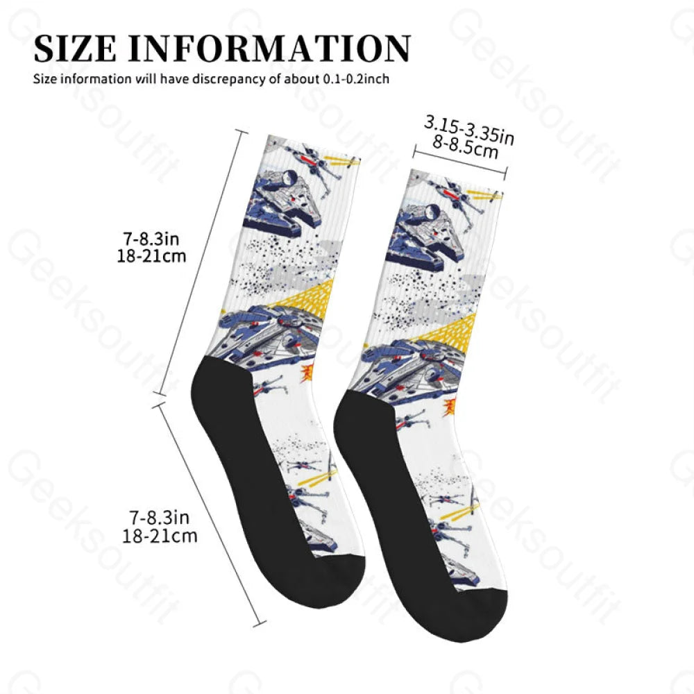 Cosmic War White Men’s Socks