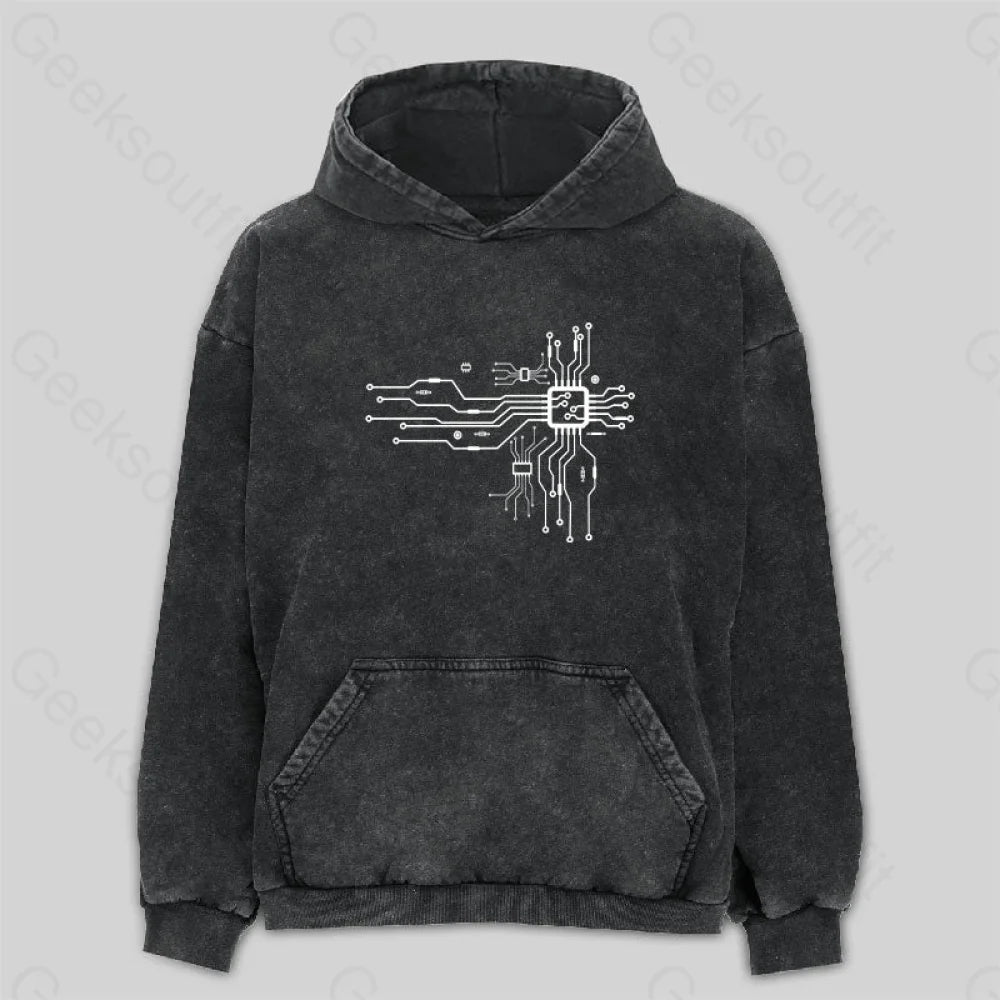 Cpu Heart Washed Hoodie M