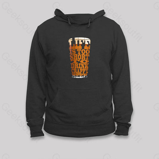 Crappy Beer Hoodie Black / S