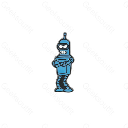 Creative Cartoon Robot Pins Xz2287-1