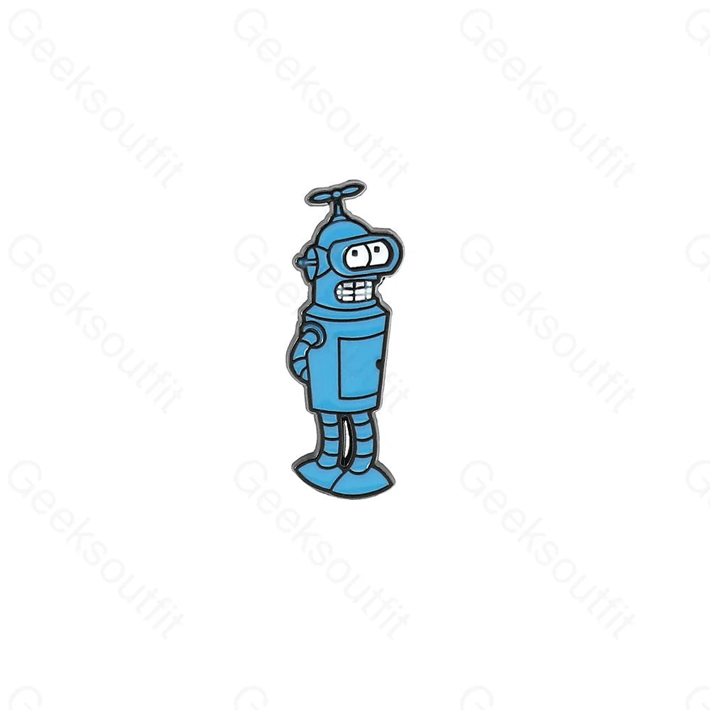 Creative Cartoon Robot Pins Xz2287-2