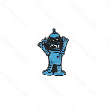 Creative Cartoon Robot Pins Xz2287-3