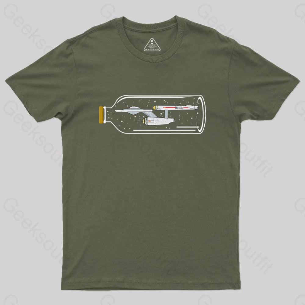 Creativity Ncc-1701 T-Shirt Army Green / S Yc