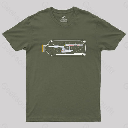 Creativity Ncc-1701 T-Shirt Army Green / S Yc