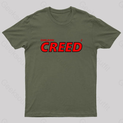 Creed Geek T-Shirt Army Green / S