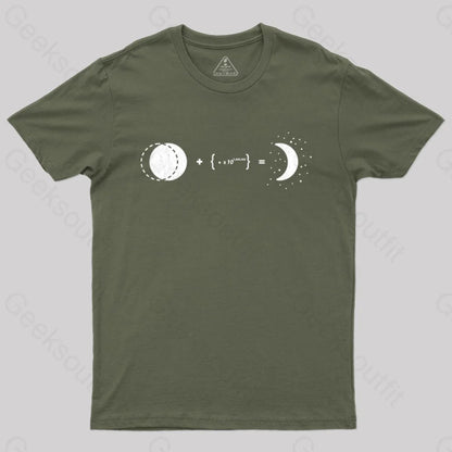 Crescent Moon T-Shirt Army Green / S