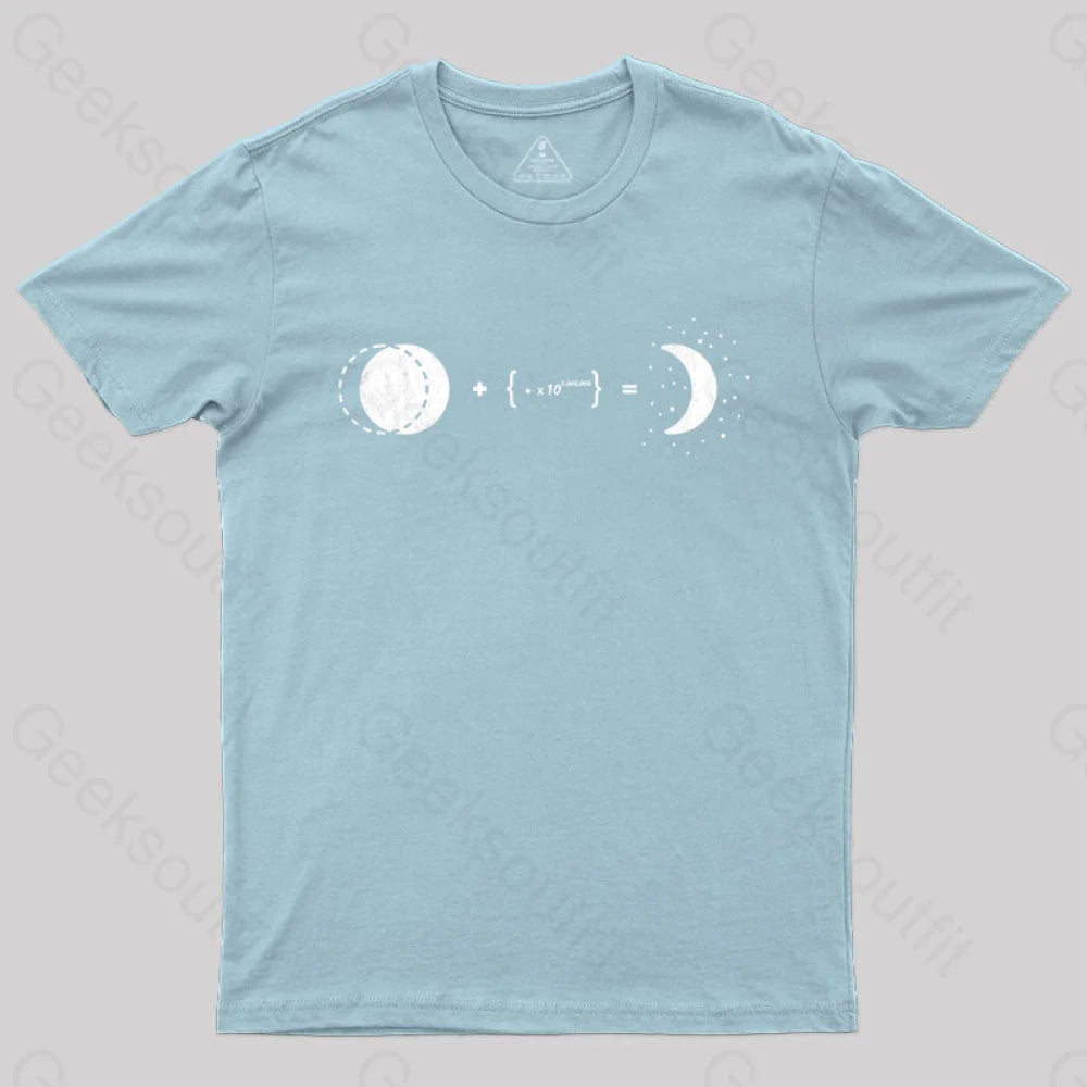 Crescent Moon T-Shirt Light Blue / S