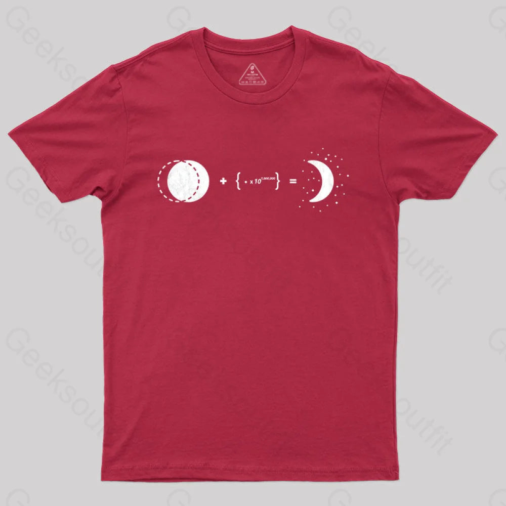 Crescent Moon T-Shirt Red / S