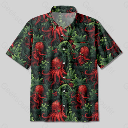 Cthulhu Button Up Pocket Shirt Yc