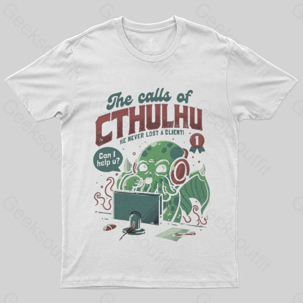 Cthulhu Customer Service T-Shirt - Geeksoutfit