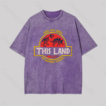 Curse Your Sudden But Inevitable Betrayal Geek Washed T-Shirt Purple / S