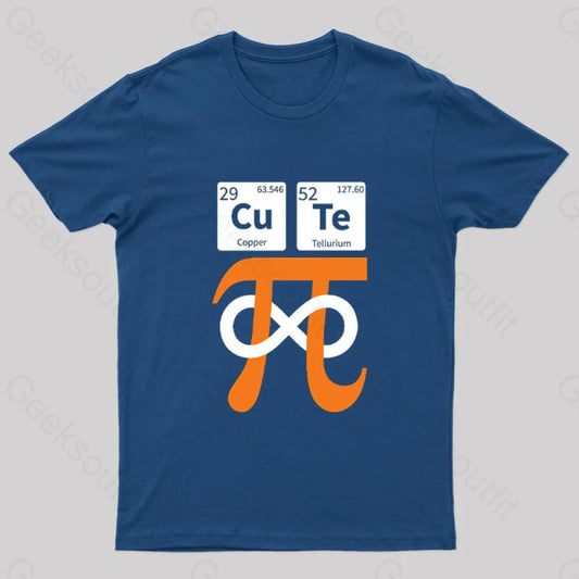 Cute Pi Nerd T-Shirt Navy / S