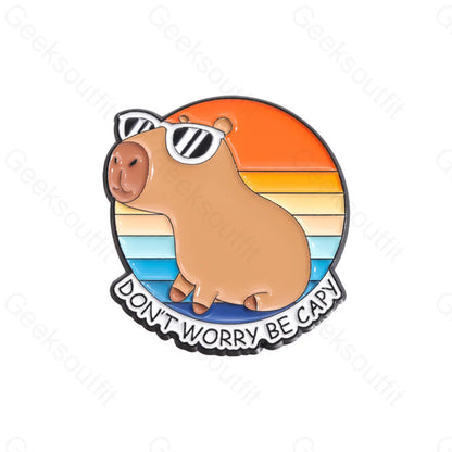 Cute Water Dolphin Capybara Pins Qhxz901