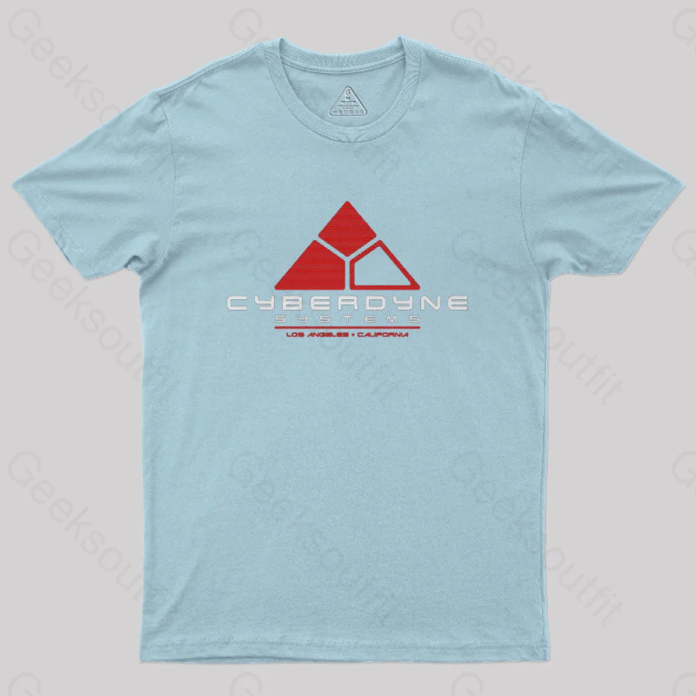 Cyberdyne Systems Nerd T-Shirt Light Blue / S