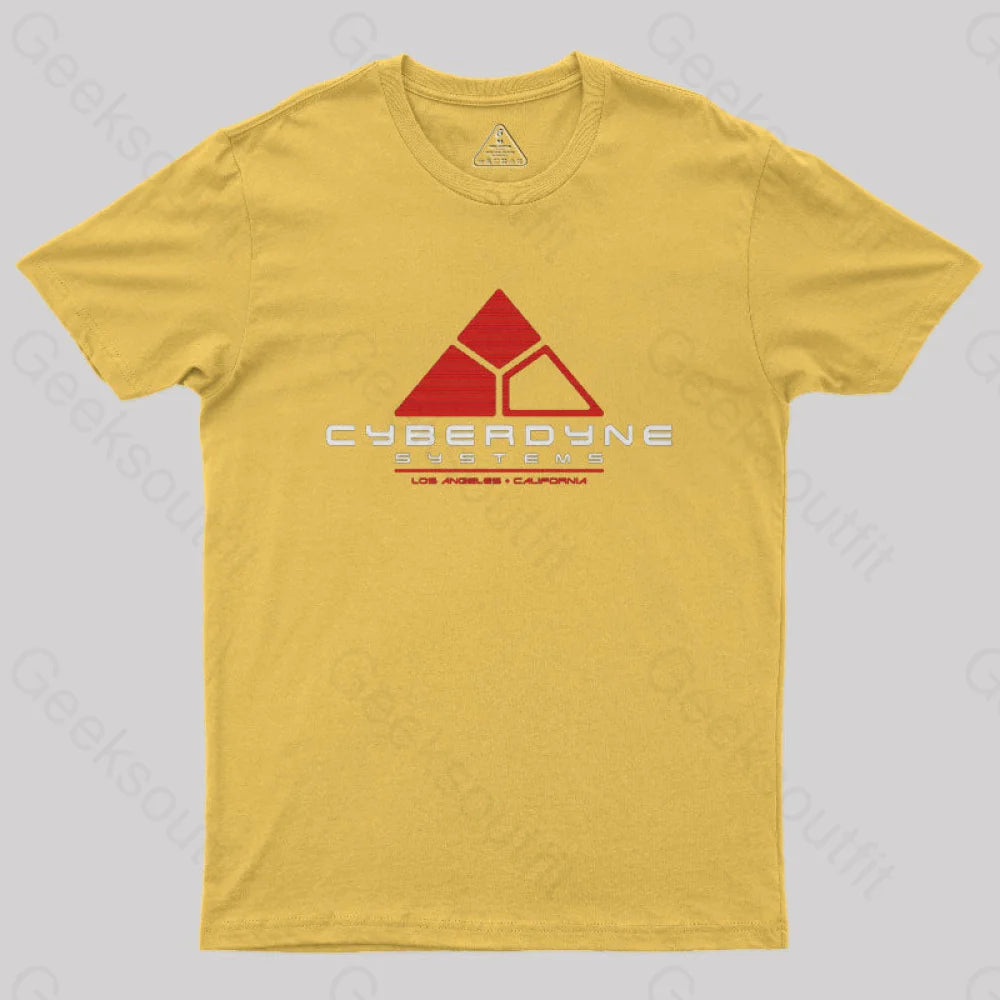 Cyberdyne Systems Nerd T-Shirt Yellow / S