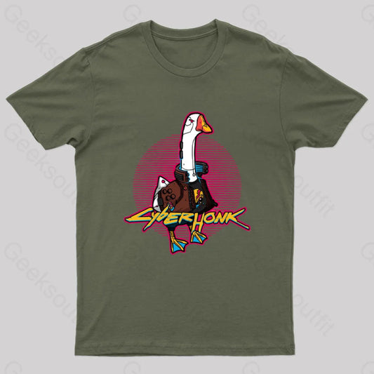 Cyberhonk T-Shirt Army Green / S